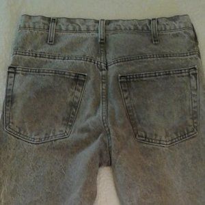 80s Vintage Plain Pockets Acid Washed Dad Jeans
